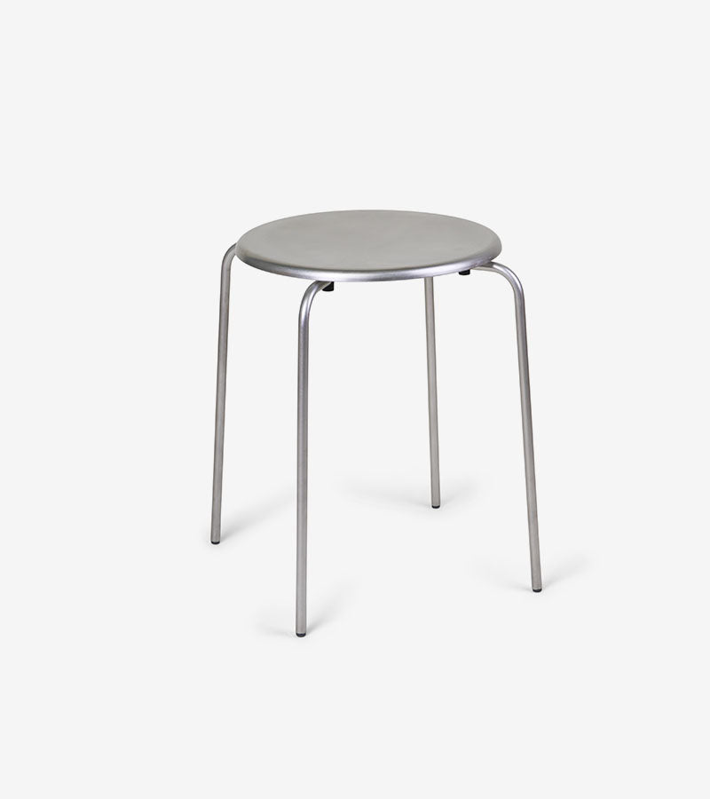 Petit Rond Stool | Stainless Steel