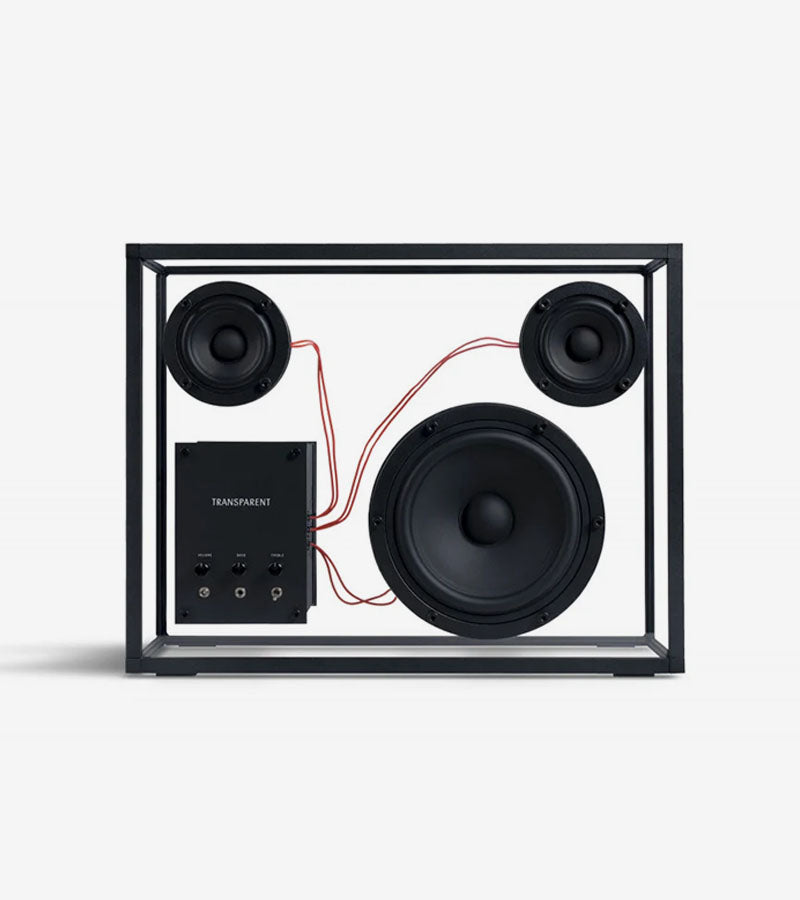 Transparent Speaker | Black/Red