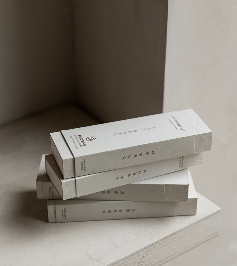 Cypress Incense fra Binu Binu. Koreansk røkelse ved Kollekted by en interørforretning på Grunerløkka i Oslo. Bildet viser emballasjen